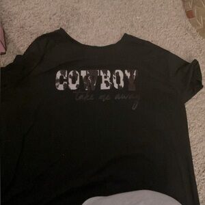 Cowboy take me away tshirt